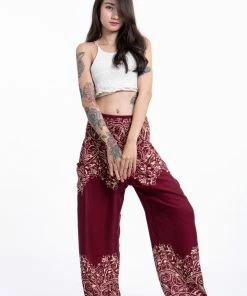 HaremPants.com Vines Women's Harem Pants In Red