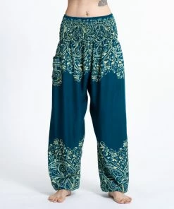 HaremPants.com Vines Women's Harem Pants In Turquoise