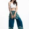 HaremPants.com Vines Women's Harem Pants In Turquoise
