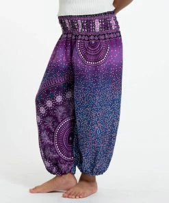 HaremPants.com Tribal Chakras Kids Harem Pants In Purple