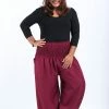 HaremPants.com Plus Size Solid Color Women's Harem Pants In Red