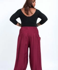 HaremPants.com Plus Size Solid Color Women's Harem Pants In Red