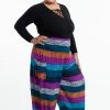 HaremPants.com Plus Size Boho Blue Striped Women's Harem Pants 1 HaremPants.com Plus Size Boho Blue Striped Women's Harem Pants