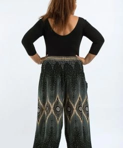 HaremPants.com Plus Size Diamond Peacock Women's Harem Pants In Green