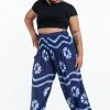 HaremPants.com Plus Size Tie Dye Women's Harem Pants In Indigo