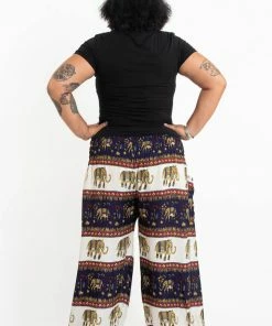 HaremPants.com Plus Size Elephant Bliss Women's Elephant Pants In Navy