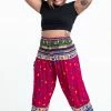 HaremPants.com Plus Size Triangles Women's Harem Pants In Pink