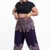 HaremPants.com Plus Size Vines Women's Harem Pants In Purple