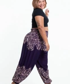HaremPants.com Plus Size Vines Women's Harem Pants In Purple
