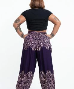 HaremPants.com Plus Size Vines Women's Harem Pants In Purple
