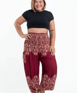 HaremPants.com Plus Size Vines Women's Harem Pants In Red