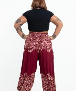 HaremPants.com Plus Size Vines Women's Harem Pants In Red