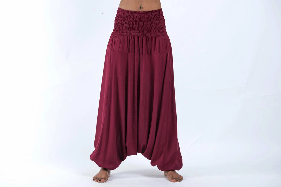 HaremPants.com Solid Color Jumpsuit Harem Pants In Red Women's 4 HaremPants.com Solid Color Jumpsuit Harem Pants In Red Women's