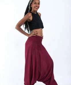 HaremPants.com Solid Color Jumpsuit Harem Pants In Red Women's 9 HaremPants.com Solid Color Jumpsuit Harem Pants In Red Women's