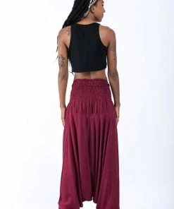 HaremPants.com Solid Color Jumpsuit Harem Pants In Red Women's 10 HaremPants.com Solid Color Jumpsuit Harem Pants In Red Women's