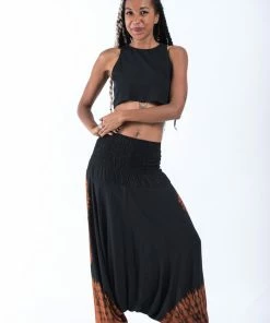 HaremPants.com Tie Dye Jumpsuit Harem Pants In Black 02