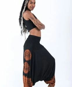 HaremPants.com Tie Dye Jumpsuit Harem Pants In Black 02