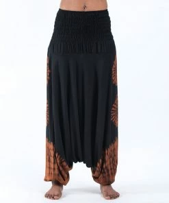 HaremPants.com Tie Dye Jumpsuit Harem Pants In Black 02