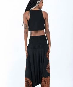 HaremPants.com Tie Dye Jumpsuit Harem Pants In Black 02