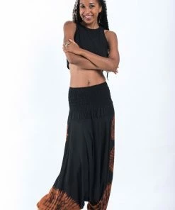 HaremPants.com Tie Dye Jumpsuit Harem Pants In Black 02