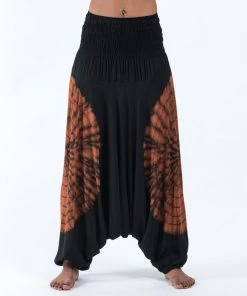 HaremPants.com Tie Dye Jumpsuit Harem Pants In Black 03 Women's