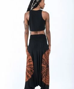 HaremPants.com Tie Dye Jumpsuit Harem Pants In Black 03 Women's