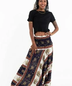 HaremPants.com Elephant Bliss Jumpsuit Elephant Pants In Navy Women's