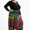 HaremPants.com Plus Size Rainbow Elephant Drop Crotch Women's Harem Pants In Purple