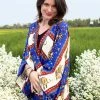 HaremPants.com Women's Elephant Bliss Kimono Cardigan In Blue
