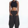 HaremPants.com Stone Washed Large Pockets Women's Harem Pants In Black