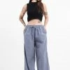HaremPants.com Drawstring Pinstripe Women's Pants In Gray