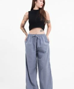 HaremPants.com Drawstring Pinstripe Women's Pants In Gray