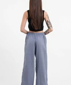 HaremPants.com Drawstring Pinstripe Women's Pants In Gray