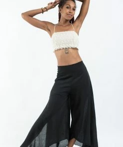 HaremPants.com Women's Cotton Tinkerbell Palazzo Pants In Black