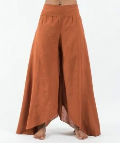 HaremPants.com Women's Cotton Tinkerbell Palazzo Pants In Brick
