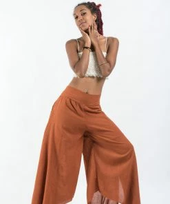 HaremPants.com Women's Cotton Tinkerbell Palazzo Pants In Brick