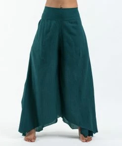 HaremPants.com Women's Cotton Tinkerbell Palazzo Pants In Teal