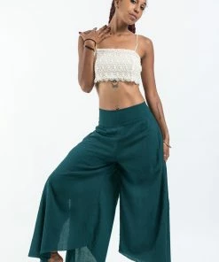HaremPants.com Women's Cotton Tinkerbell Palazzo Pants In Teal