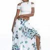 HaremPants.com Women's Cotton Wrap Palazzo Pants In Butterflies Turquoise