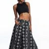 HaremPants.com Diamonds Women's Cotton Palazzo Pants In Black