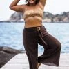 HaremPants.com Plus Size Women's Thai Harem Palazzo Pants In Solid Brown