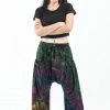 HaremPants.com Tie Dye Cotton Women Harem Pants In Green Indigo 2 HaremPants.com Tie Dye Cotton Women Harem Pants In Green Indigo