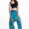 HaremPants.com Women's Tie Dye Cotton Women Harem Pants In Blue Pastel