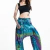 HaremPants.com Women's Tie Dye Cotton Women Harem Pants In Sky Blue