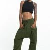 HaremPants.com Cotton Women Harem Pants In Solid Green