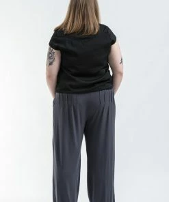 HaremPants.com Plus Size Cotton Women Harem Pants In Solid Gray Women's