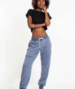 HaremPants.com Women's Terry Pants With Aztec Pockets In Light Blue