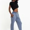 HaremPants.com Women's Terry Pants With Aztec Pockets In Light Blue