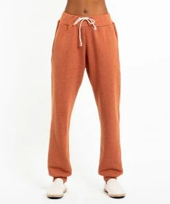 HaremPants.com Women's Terry Pants With Aztec Pockets In Orange