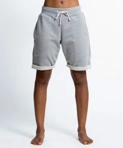 HaremPants.com Women's Terry Shorts With Aztec Pockets In Gray